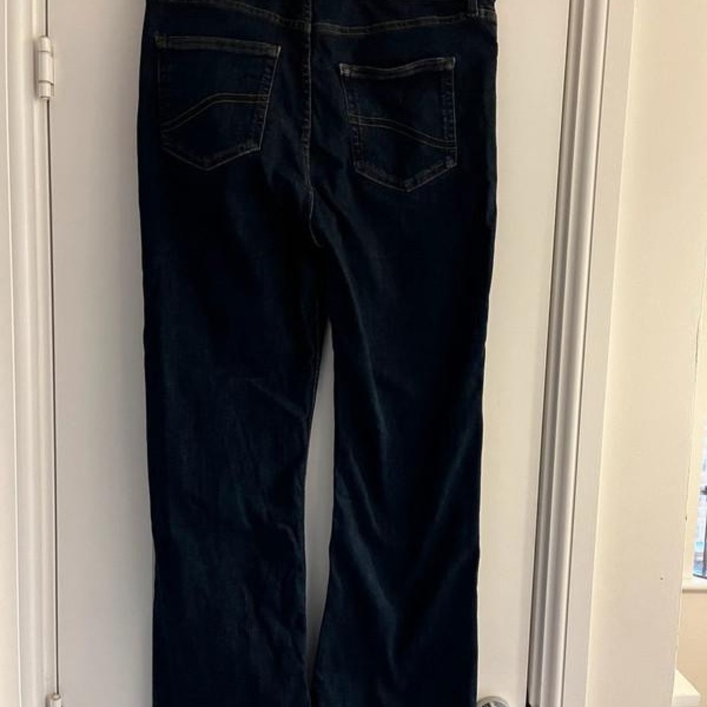 Classic Black GarmentFat face wide leg jeans uk 14